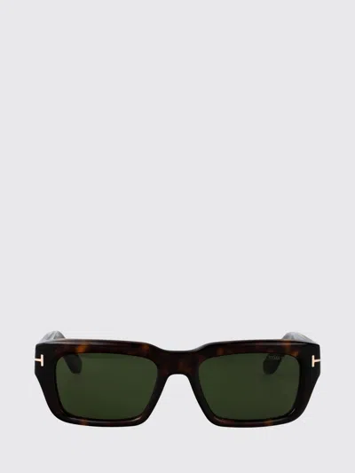 Tom Ford Rectangular Sunglasses Ft1203 52 N In Brown