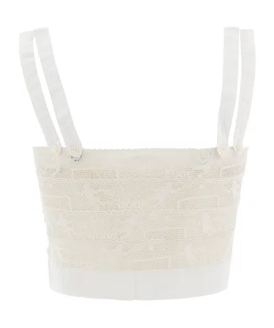 Bode Semi-transparent Vest In White