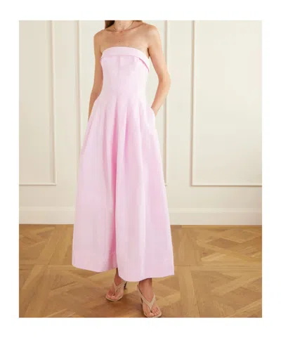 Simkhai Womens Daisy Avril Strapless Bustier Cotton-blend Maxi Dress In Pink