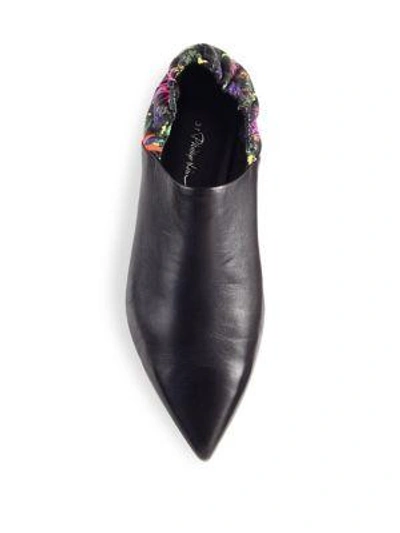 Shop 3.1 Phillip Lim / フィリップ リム Leather Babouche Slippers In Black-multi