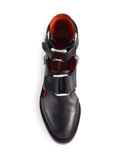 Shop 3.1 Phillip Lim / フィリップ リム Addis Cutout Leather Booties In Black