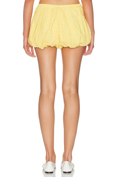 Simkhai Women's Addie Bubble Shorts In Mango Ivory In Yellow