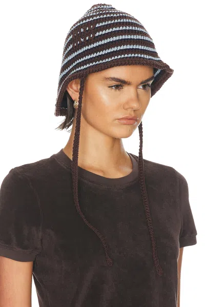Miu Miu Cotone Crochet Riga Hat In Multi