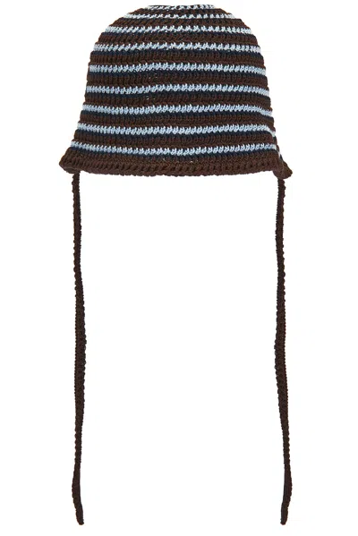 Miu Miu Cotone Crochet Riga Hat In Multi