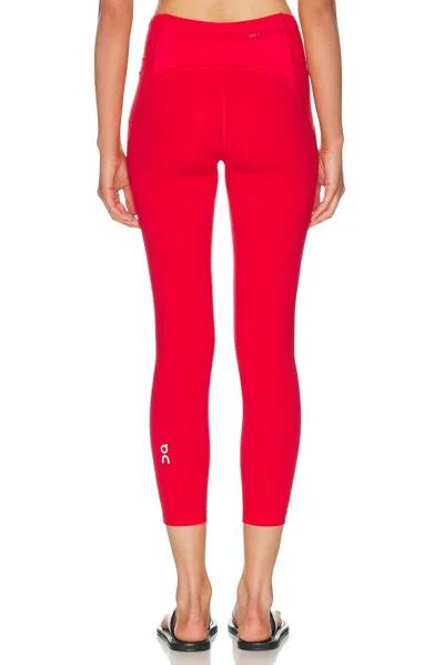 On Performance Tights In Red