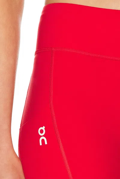 On Performance Tights In Red