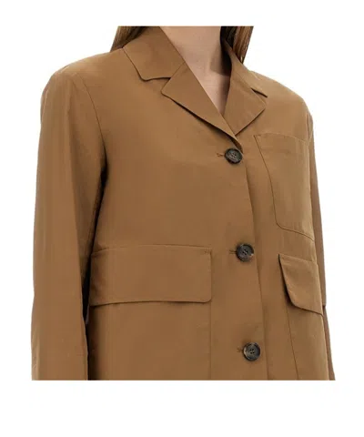 Max Mara Button-up Blazer In Brown