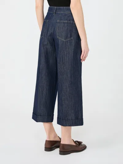 Max Mara Belt Loop Jeans In Blue