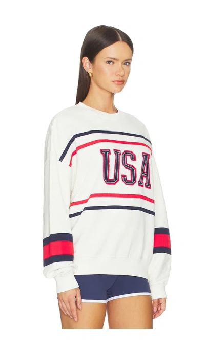 Beach Riot Devyn Oversize Sweatshirt In White