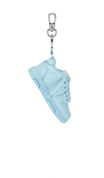 Off-white Ooo Keyring In Blue