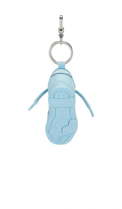 Off-white Ooo Keyring In Blue
