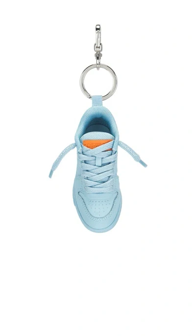 Off-white Ooo Keyring In Blue