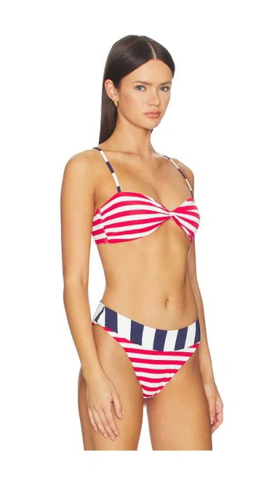 Beach Riot Juno Bikini Top In Multi