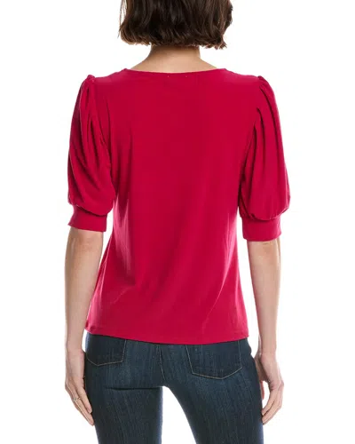 Cece Shirred Top In Pink