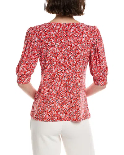 Cece Shirred Top In Red