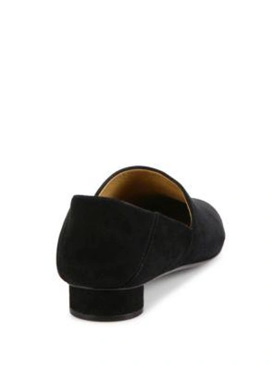 Shop The Row Noelle Convertible Suede Loafers In Black