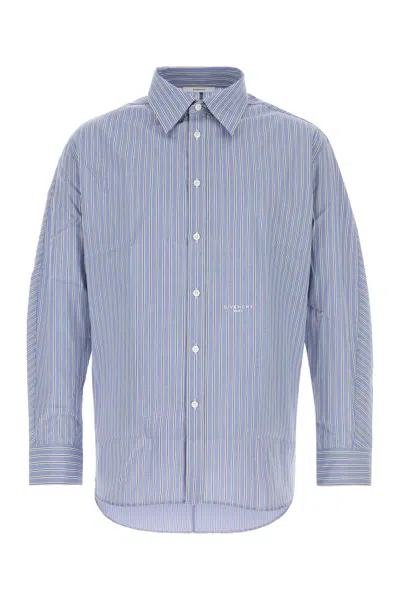 Givenchy Couture Seam Overshirt In Blue