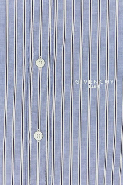 Givenchy Couture Seam Overshirt In Blue
