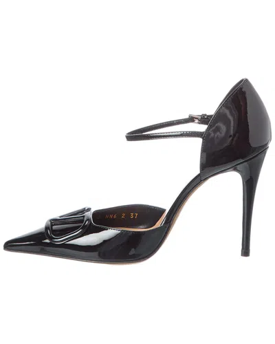 Valentino Signature Patent Leather Pump In Black