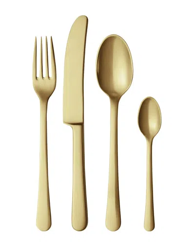 Georg Jensen Copenhagen 16pc Flatware Gift Box In Gold