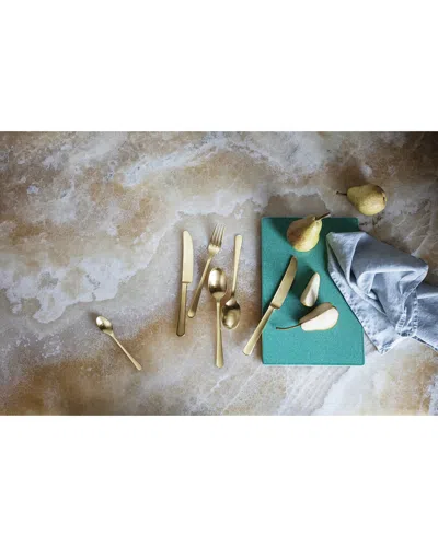 Georg Jensen Copenhagen 16pc Flatware Gift Box In Gold
