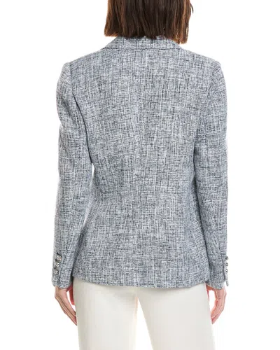 Cece Double Breasted Blazer In Gray
