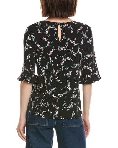 Cece Ruffle Cuff Knit Top In Multi