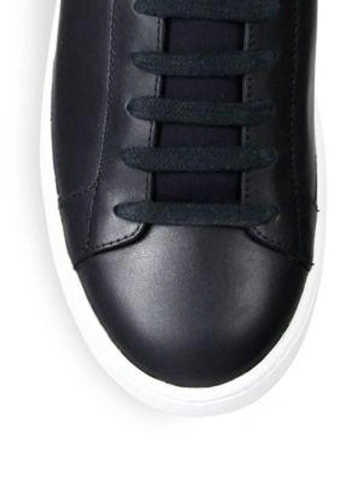 Shop Vince Varley Leather Sneaker Slides In Optic White
