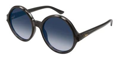 Chloé Round-frame Sunglasses In Black