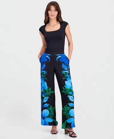 T Tahari Pull On Pants In Multi