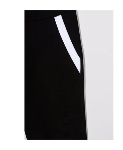 Balmain Side Strap Trousers In Black