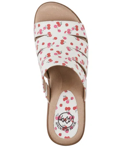 White Mountain Valora Platform Sandal In Multi