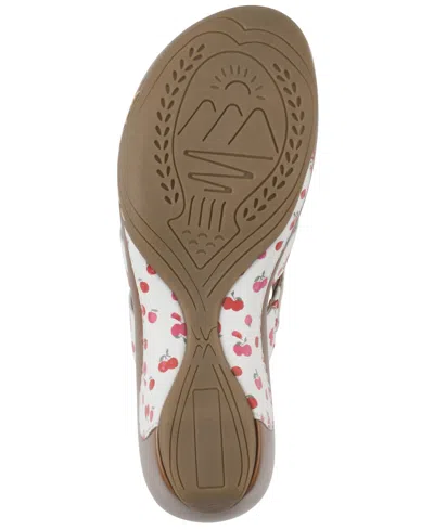 White Mountain Valora Platform Sandal In Multi
