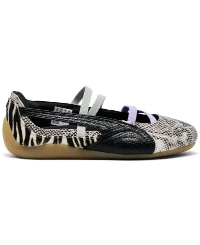 Puma Speedcat Ballet Snakeskin-effect Zebra-print Sneakers In Multi
