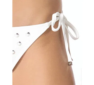 Michael Kors Michael  Pull-on Tie-side Bikini Bottom In Multi