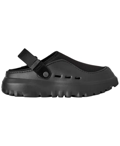Ugg Adjustable Back Strap Clogs With Mesh Upper In Black