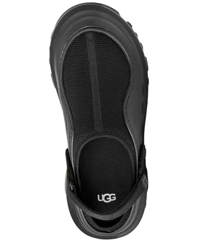Ugg Adjustable Back Strap Clogs With Mesh Upper In Black