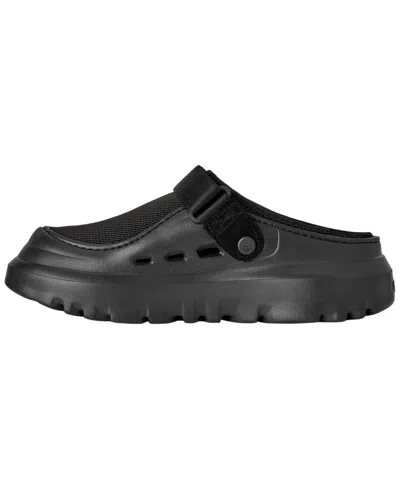 Ugg Adjustable Back Strap Clogs With Mesh Upper In Black