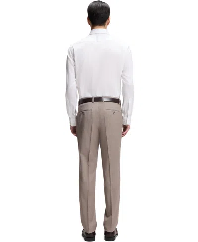 Hugo Boss Slim-fit Shirt In Italian-made Performance-stretch Jersey In White