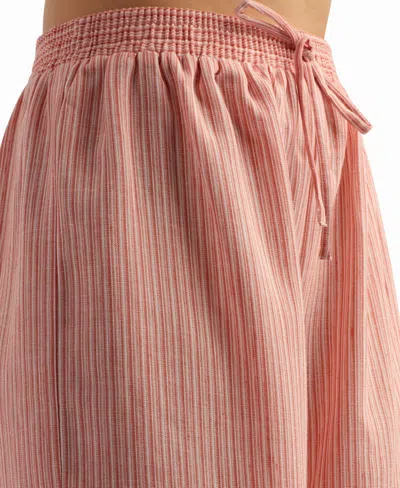 Bcx Women's Pull-on Mini Stripe Pants In Pink