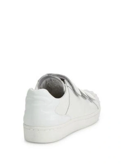 Shop Ash Club Grip-tape Leather Sneakers In White