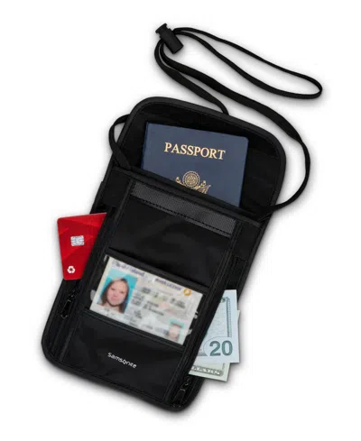 Samsonite Rfid Neck Pouch In Black