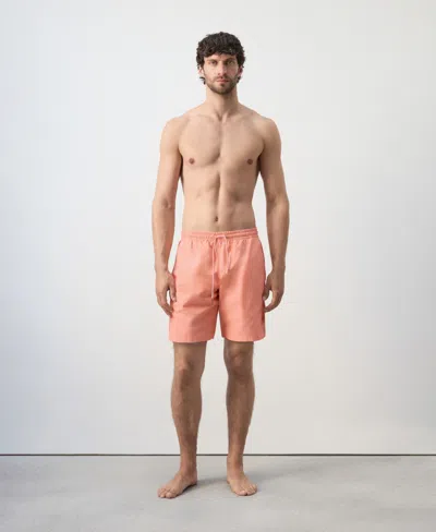 Mango Men's Basic Drawstring Swimsuit In Multi