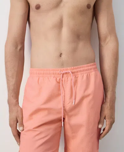 Mango Men's Basic Drawstring Swimsuit In Multi