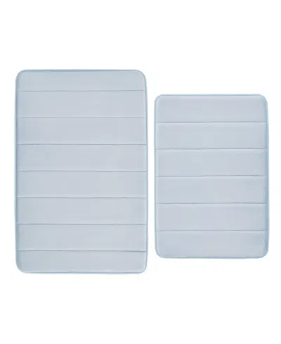 Truly Soft Solid Memory Foam 2-pc. Bath Rug Set In Blue