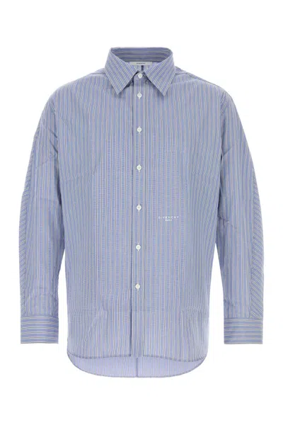 Givenchy Couture Seam Overshirt In Blue