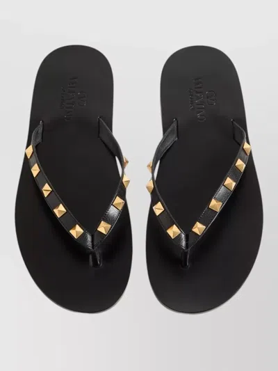 Valentino Garavani Black Cp Leather Sneakers In Black