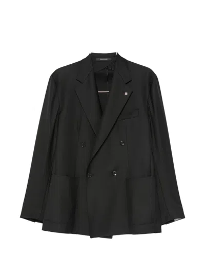 Tagliatore Double-breasted Jacket In Black