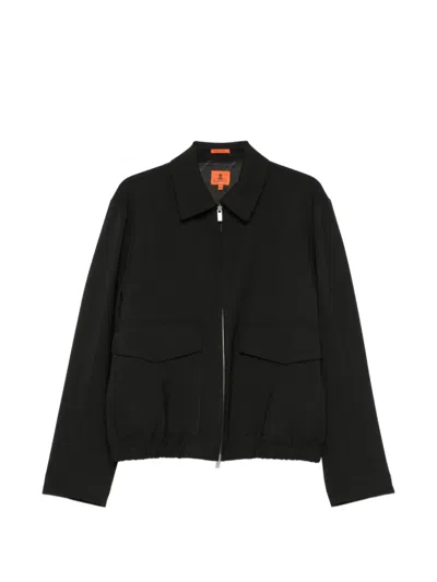 Barena Venezia Barena Wool-blend Tailored Bomber Jacket In Black