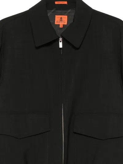 Barena Venezia Barena Wool-blend Tailored Bomber Jacket In Black